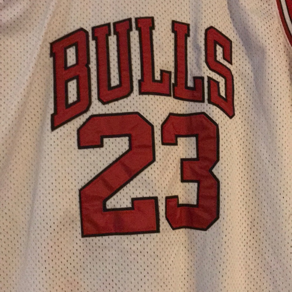 Michael Jordan (56) Mitchell & Ness jersey.